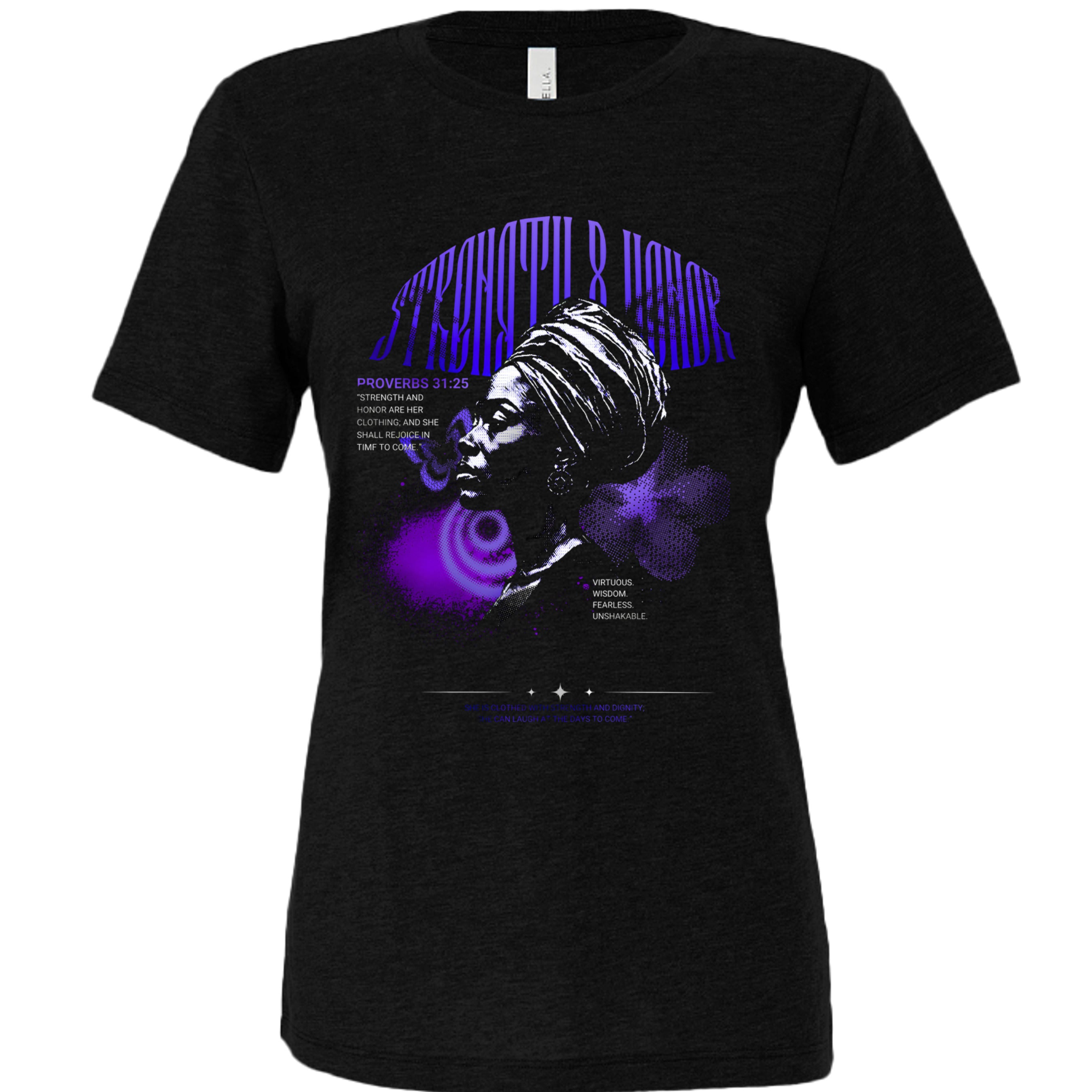SOLID BLK TRIBLEND - 6413 - FRONT