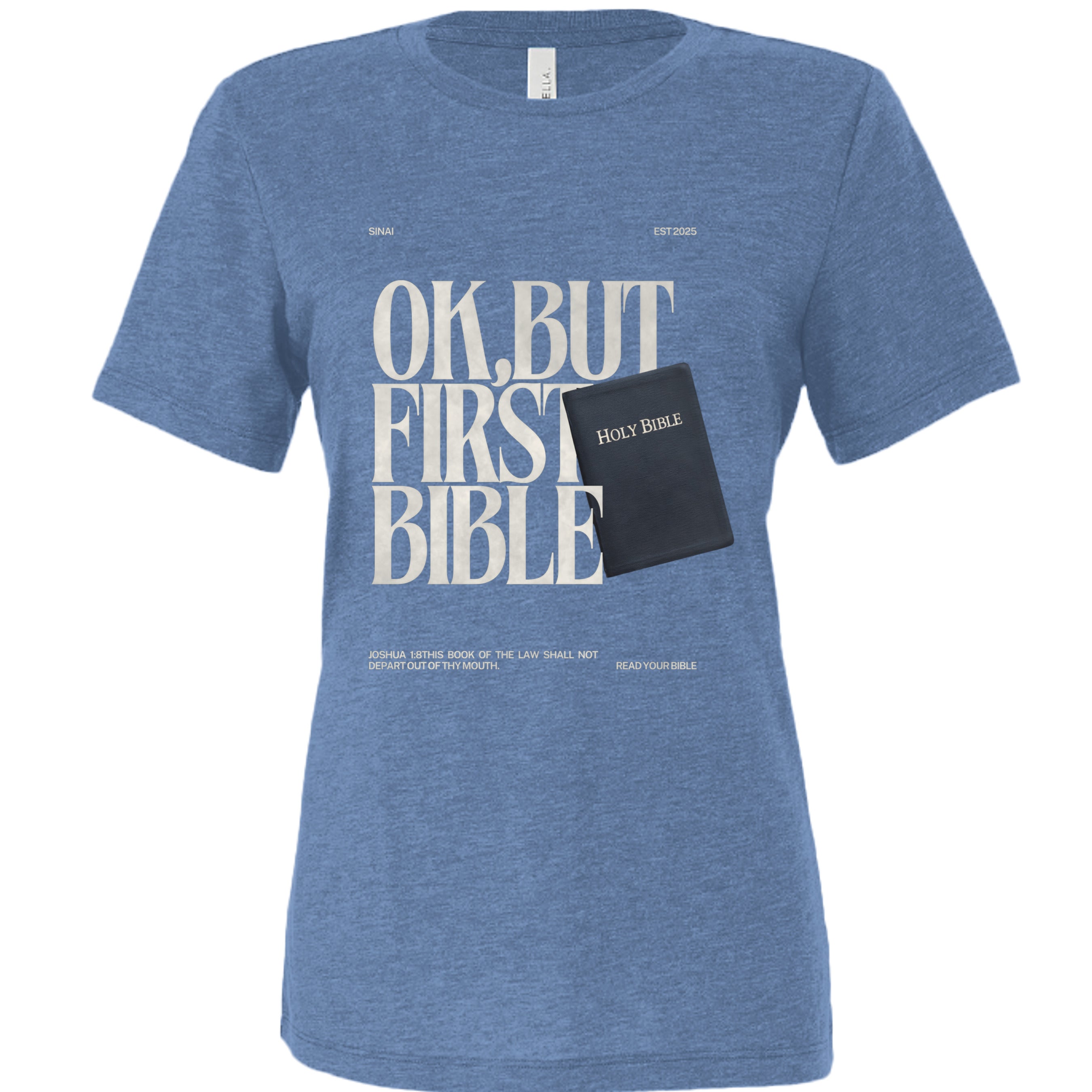 Blue Triblend - 6413 - FRONT