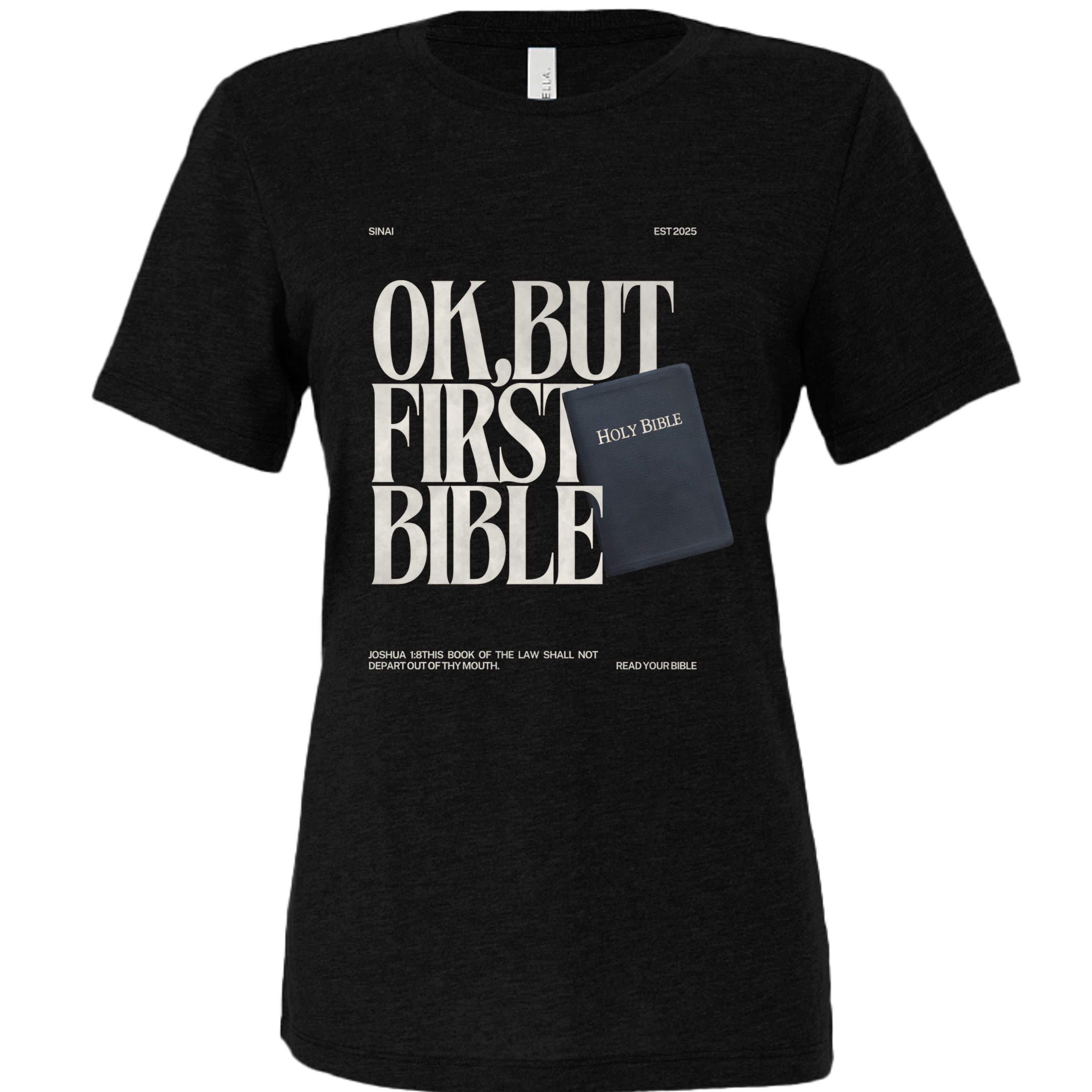 SOLID BLK TRIBLEND - 6413 - FRONT