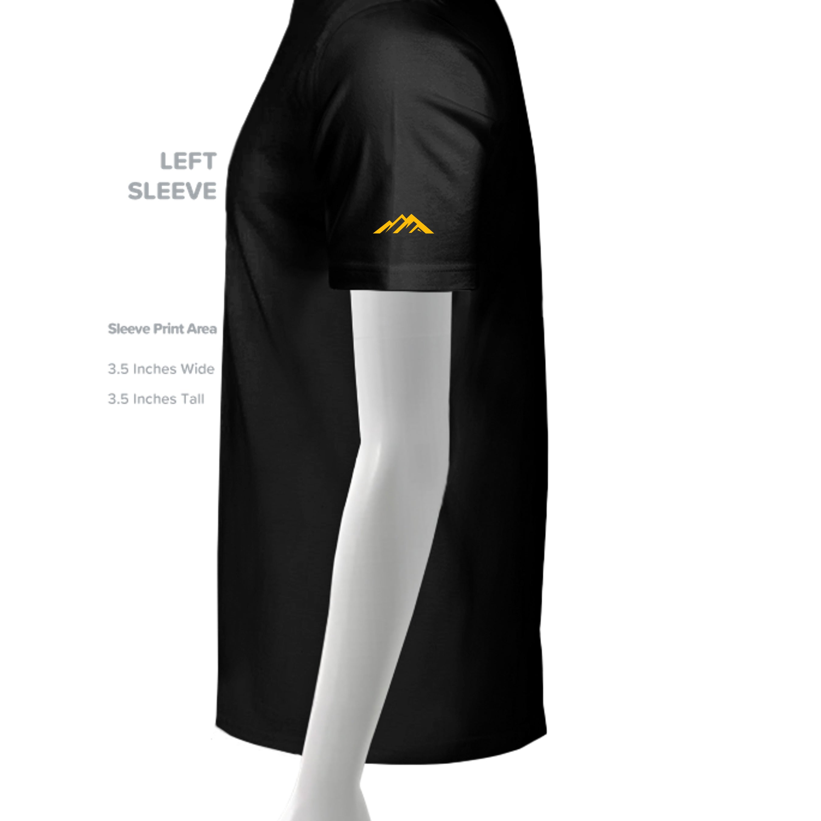 SLD BLK TRIBLEND - 3413C - SLEEVE_LEFT