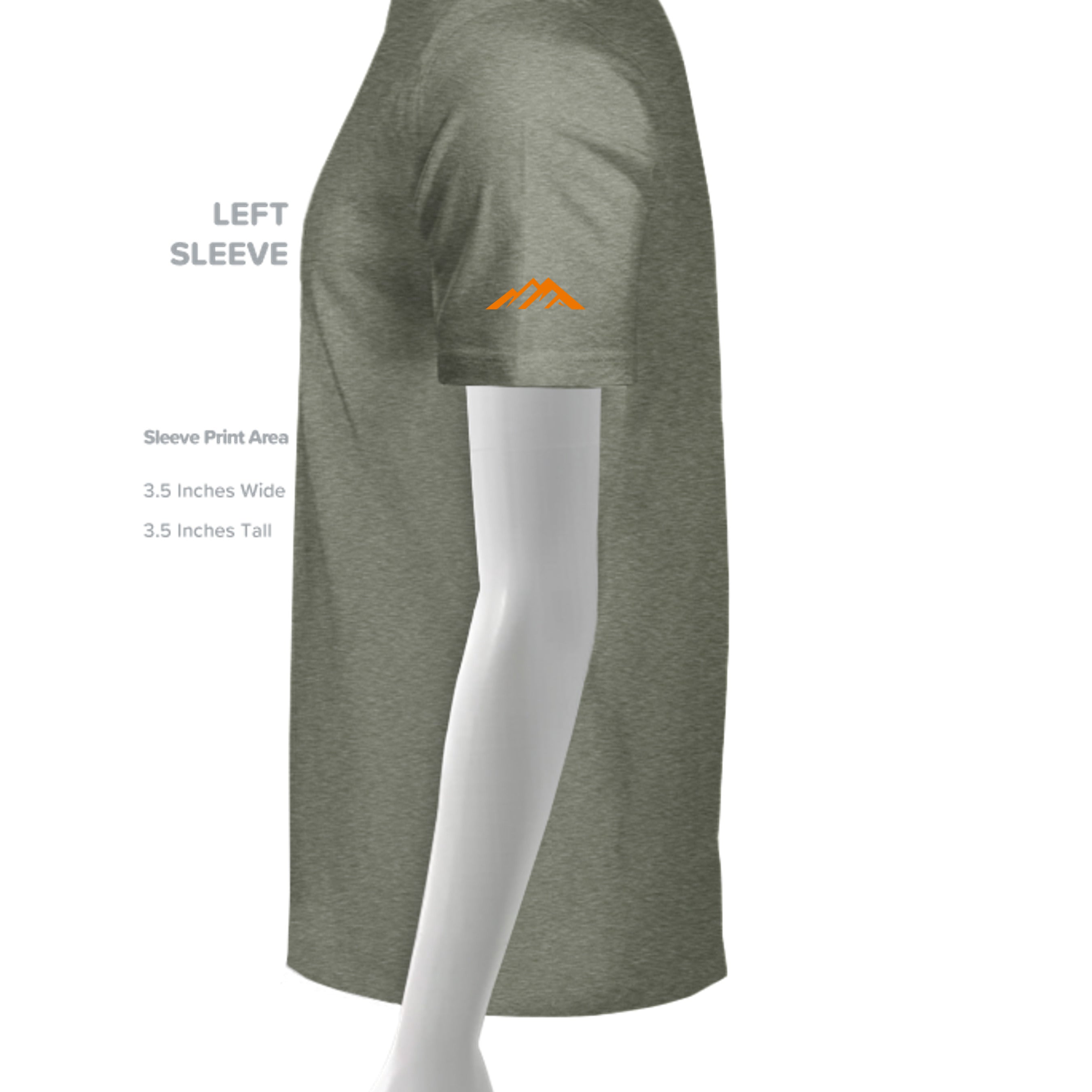 Military Green Triblend - 3413C - SLEEVE_LEFT