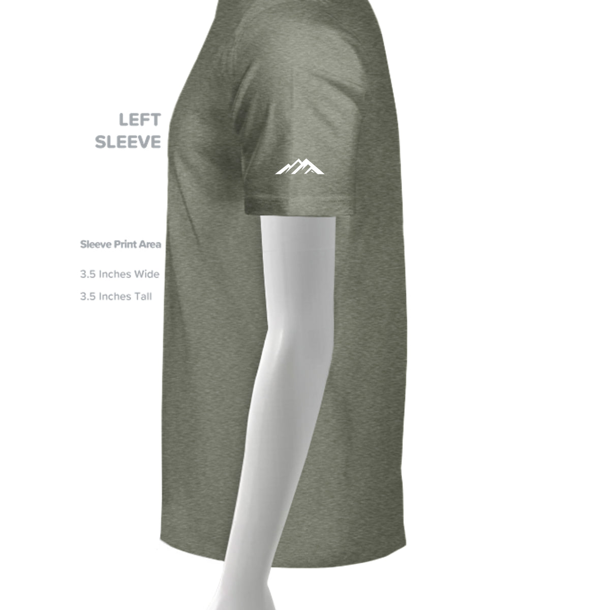 Military Green Triblend - 3413C - SLEEVE_LEFT